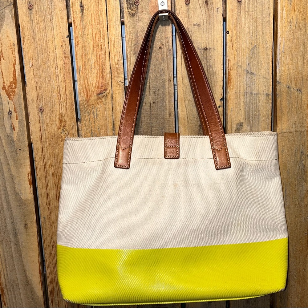 Fossil Canvas Bag With Leather Trim - image 7